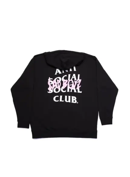 SADBOYZ ANTI PINK BOX LOGO HOODIE - BLACK