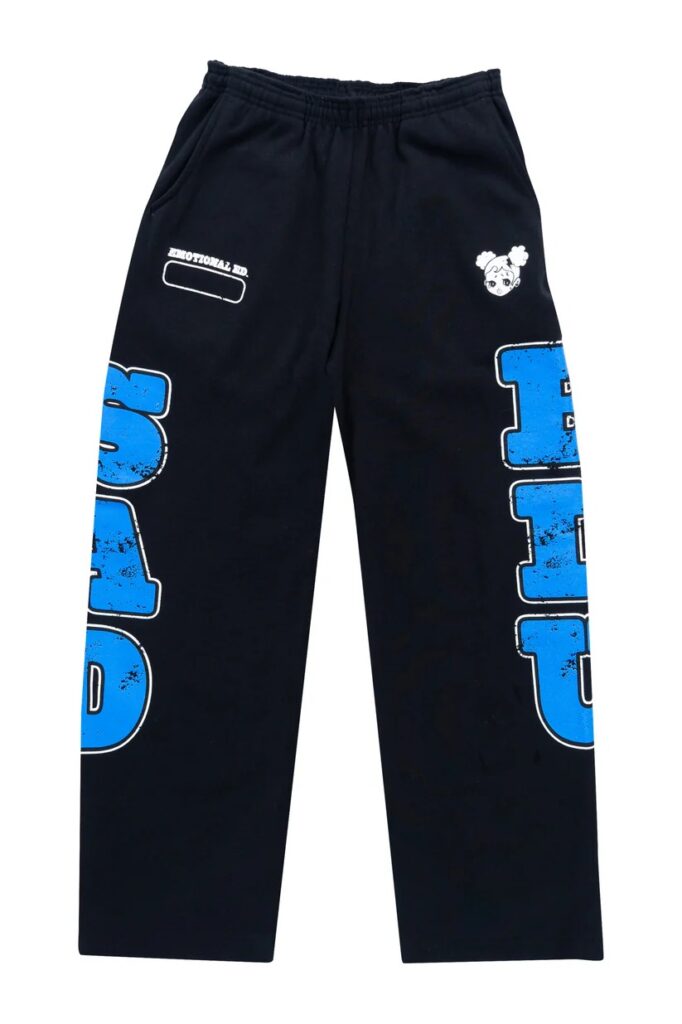 Sad Girlz Vintage Emotional Ed. Blue Sweatpant Front Side