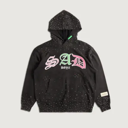 Embellish x Sad Boyz Ode E Pullover Hoodie Washed Black Front