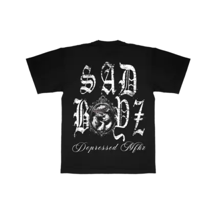 SAD BOYZ OLD ENGLISH TEE BLACK BACK
