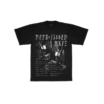 SAD BOYZ TRACKLIST TEE BLACK FRONT