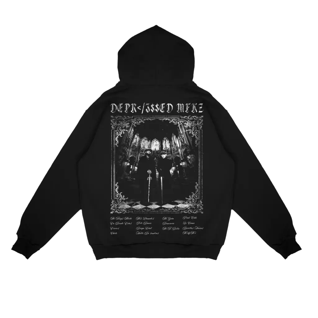 Sad Boyz COVER ART HOODIE Black Back