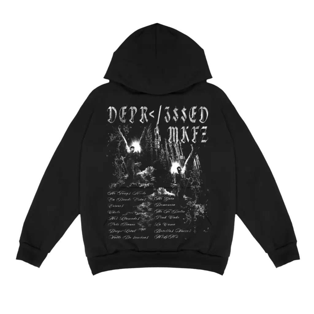 Sad Boyz TRACKLIST HOODIE Black Front