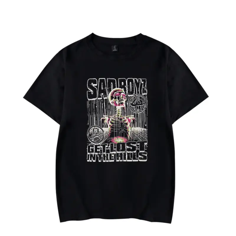 AD BOYZ X Lost Hills Skeleton T-Shirt - Black Front