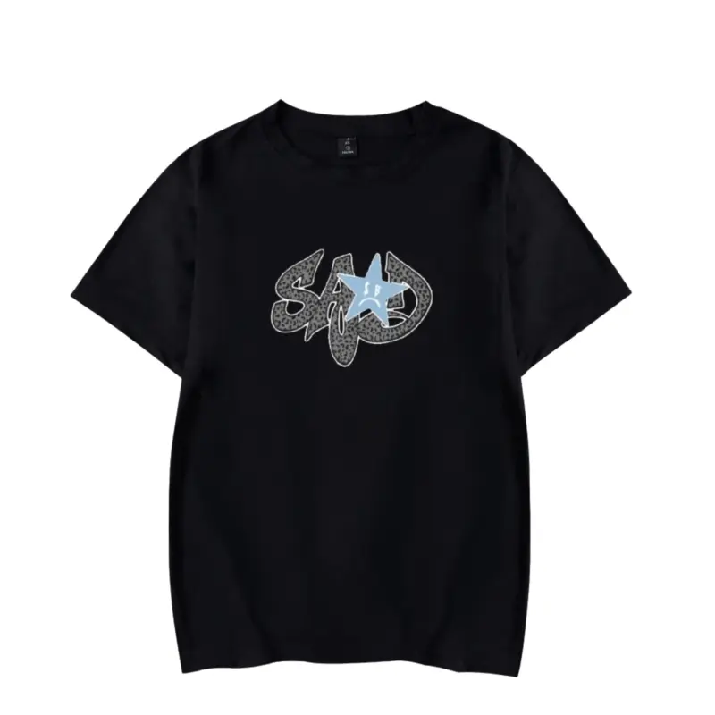 Sad Boyz Cheetah Black Tee
