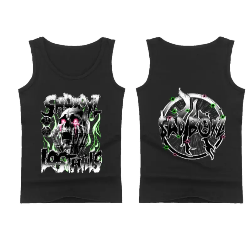 Sad Boyz LHSBCUTOFF004 – BLACK Tank - top