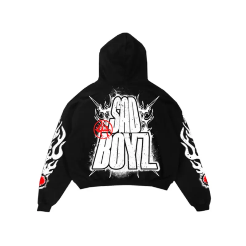 Sad Boyz LHSBHOODY009 Hoodie - BLACK Back
