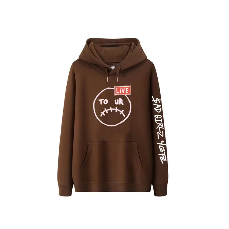 Sad Boyz Live & Broken Tour Hoodie – Brown