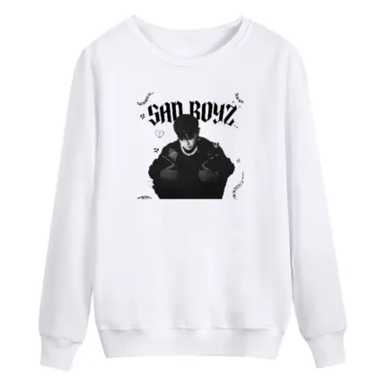 Sad Boyz Long Sleeve – White