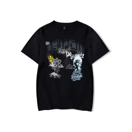 Sad Boyz X Dandy Hats Tee Black Front