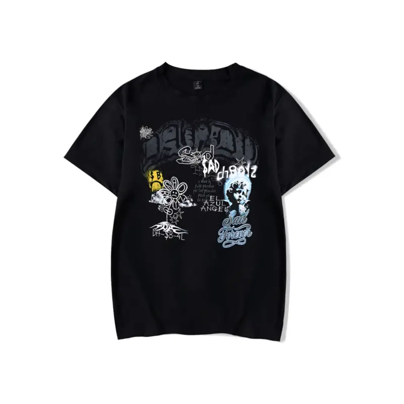 Sad Boyz X Dandy Hats Tee Black Front