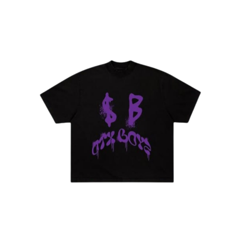 Sad Boyz X OTX Boyz Black Tee Front