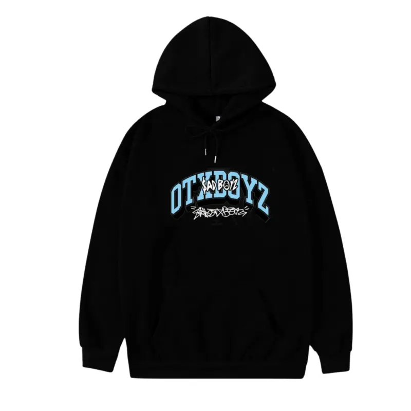 Sad Boyz X OTX Boyz Collaboration Hoodie - Black Front