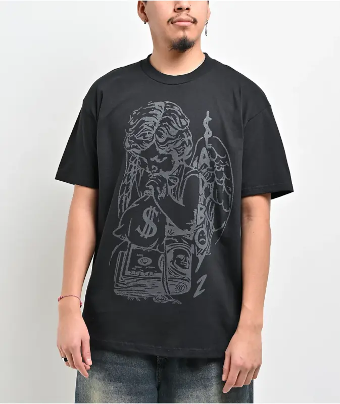 $AD BOYZ by Junior H Money T-Shirt - Black front