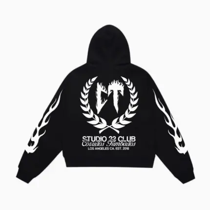 SAD BOYZ CT FLAME HOODIE back