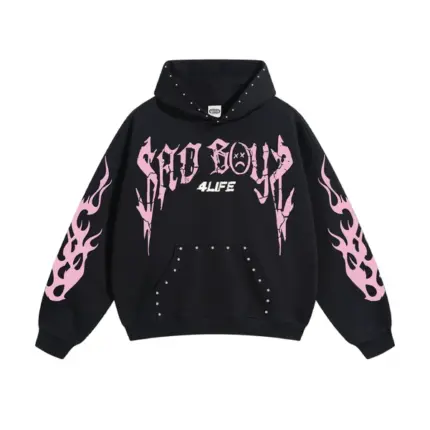 SAD BOYZ SB4L ROSA HOODIE - BLACK front