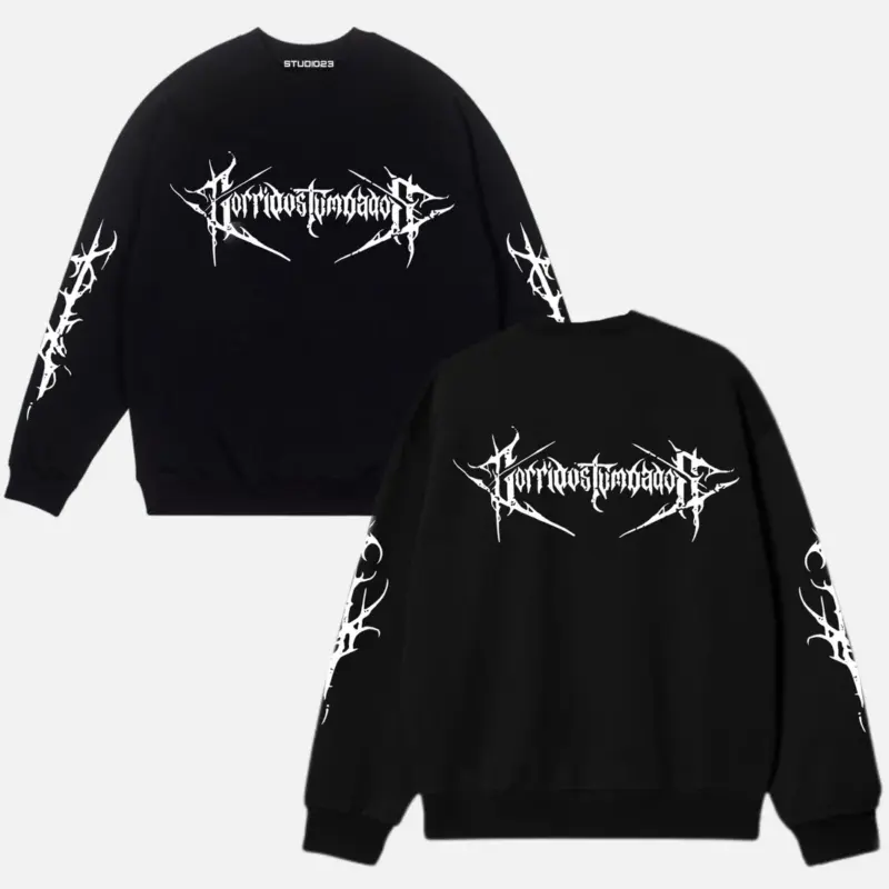 Sad Boyz Corridos Tumbados Crewneck front back