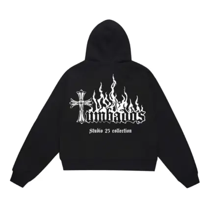 Sad Boyz Flame Lying Down Hoodie back