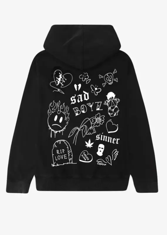 Sad boyz Hoodie back